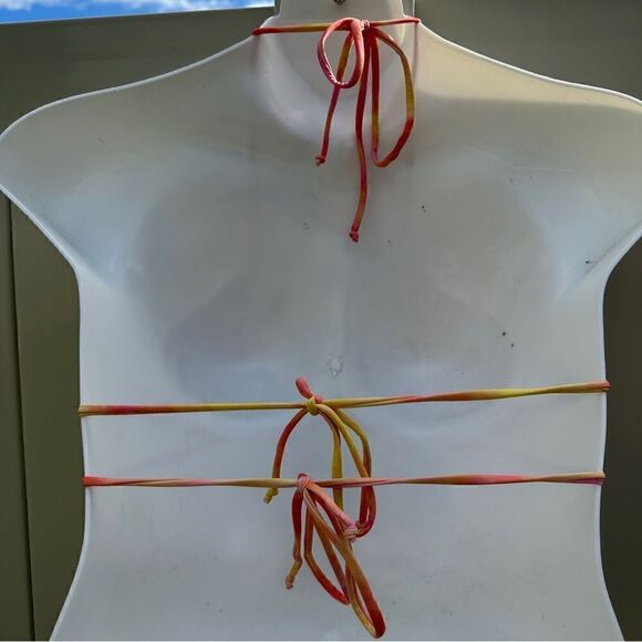 NWT Yandy summer sunset starburst string bikini top Sz M - Picture 4 of 8